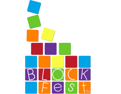 Colored blocks with the word BLOCKfest