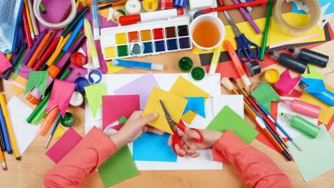 Kids' arts and craft supplies