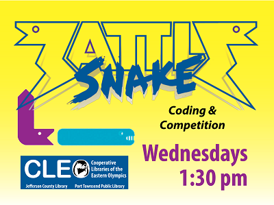 Battlesnake Coding and Competition: Wednesdays @ 1:30 pm