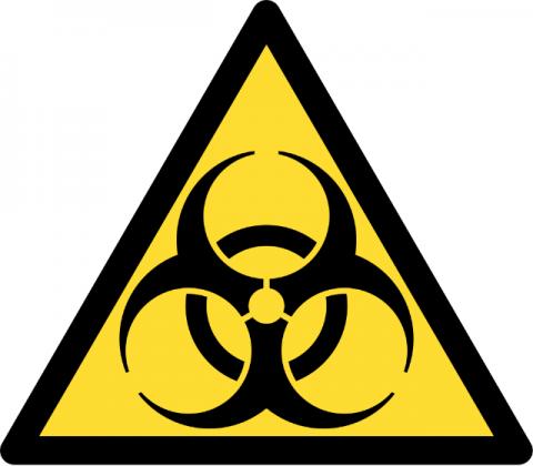 Quarantine hazard sign