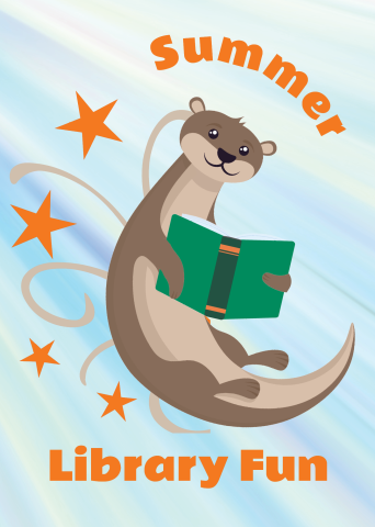 otter with book