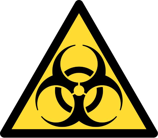 Quarantine hazard sign